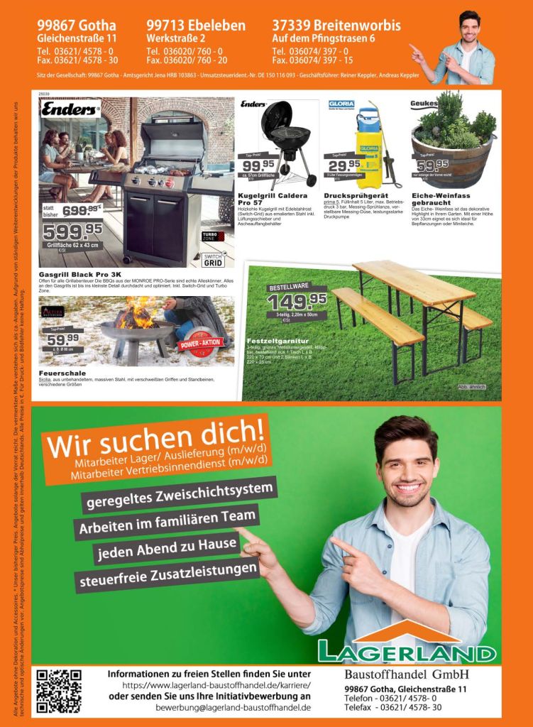 Lagerland Baustoffhandel GmbH Magazin