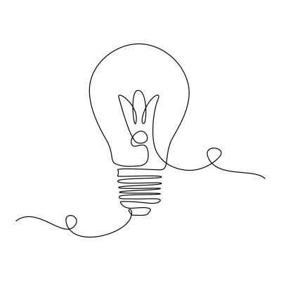 Zeichnung Glühbirne symbolisiert Data Driven Marketing