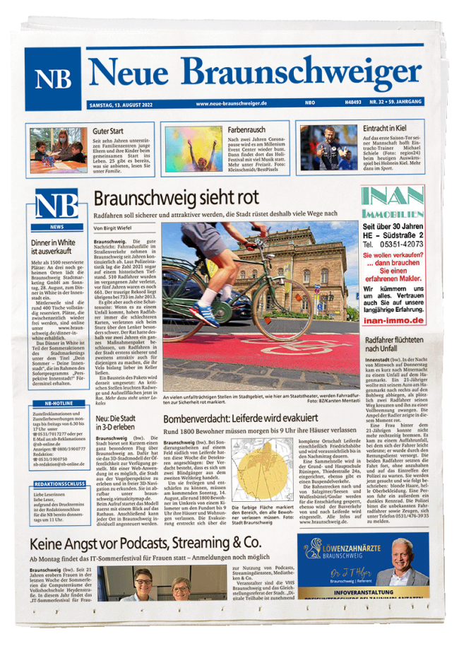 Seite aus Neue Braunschweiger steht für FUNKE Anzeigenblätter Niedersachsen